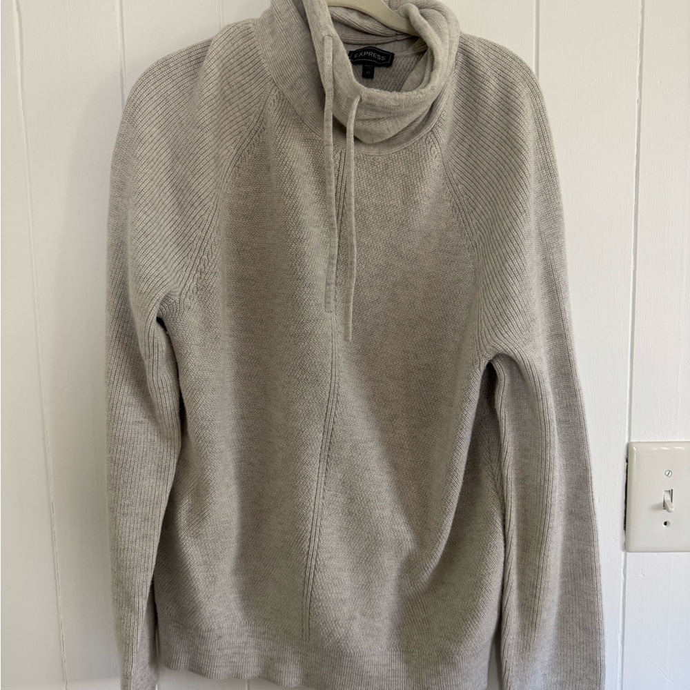Express XL Gray Turtleneck Sweater